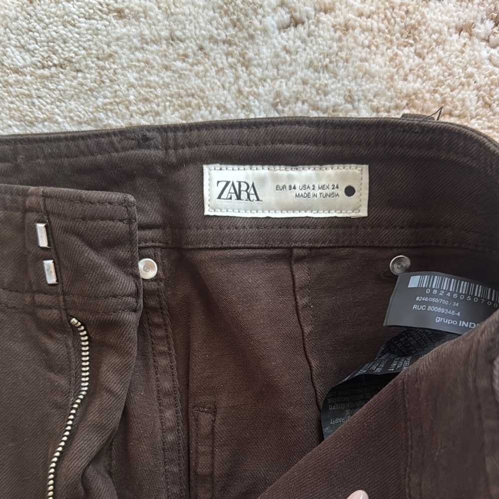 Zara Chocolate Brown Trousers